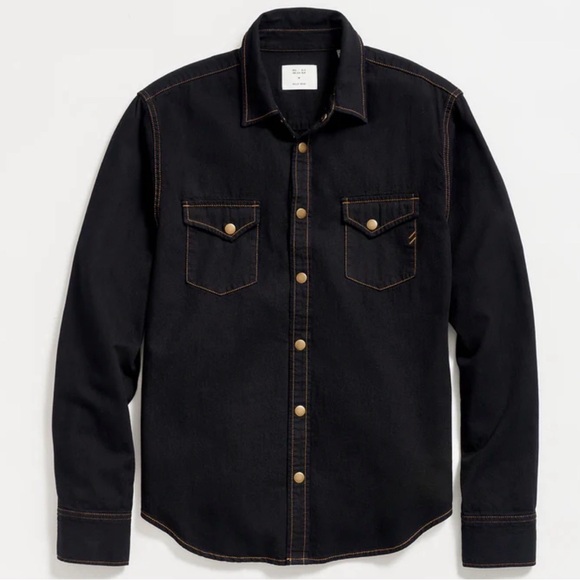 Billy Reid Other - Billy Reid Shoals Black Denim Button-Up Shirt. Size L